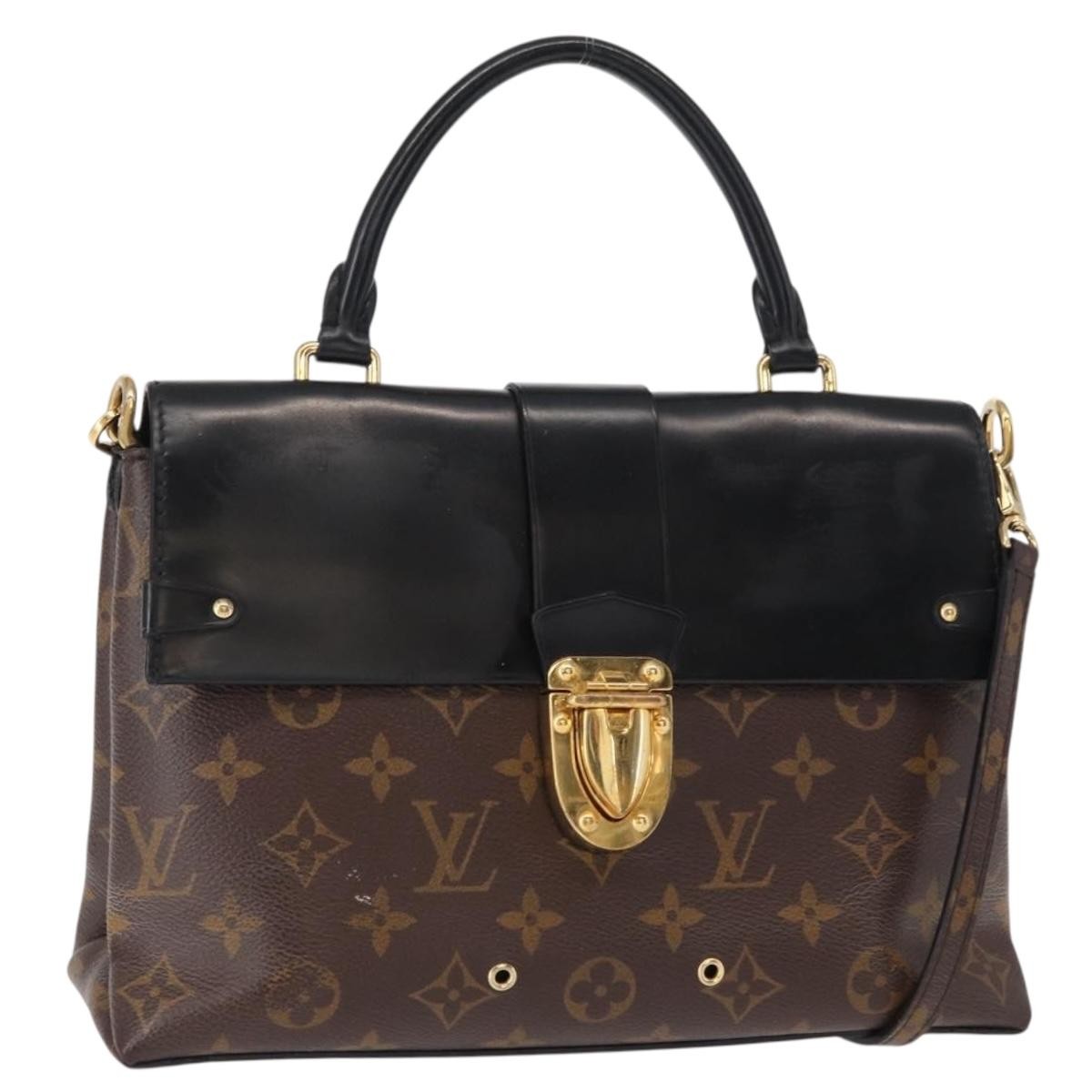 Louis Vuitton One Handle Flap Bag Monogram Canvas and Leather, BROWN, CANVAS, Handbag