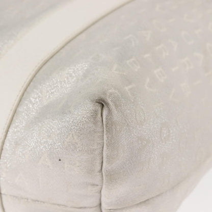 Bvlgari Logomania Tote bag Canvas, SILVER, CANVAS, Tote bag