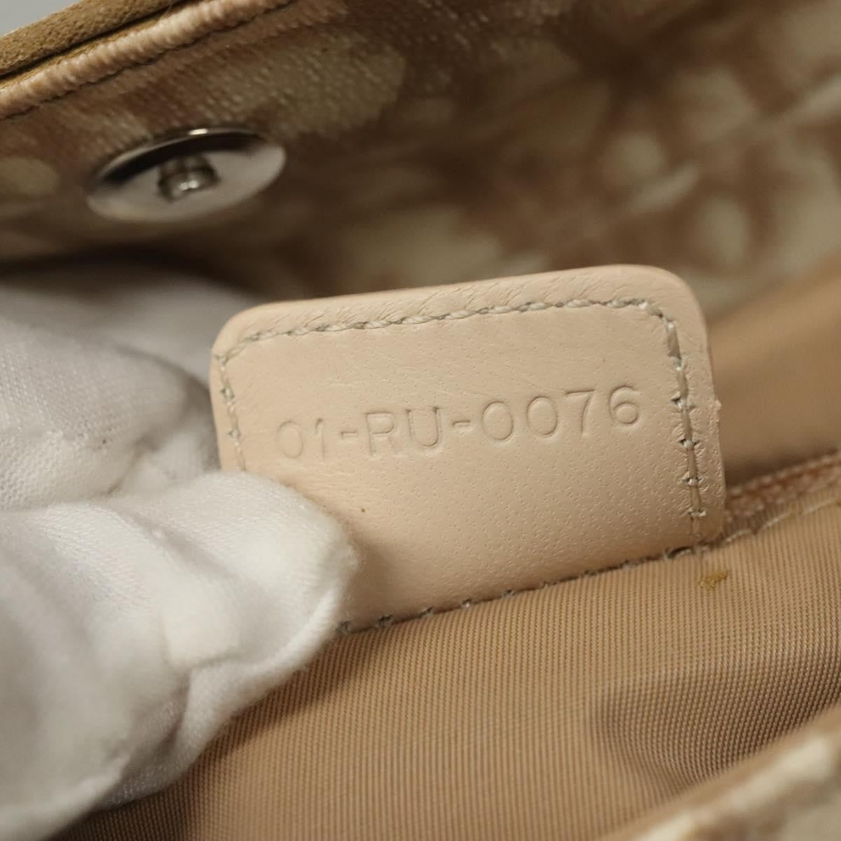 Christian Dior Vintage Trotter Romantique Flap Bag Diorissimo Coated Canvas, BEIGE, CANVAS, Handbag