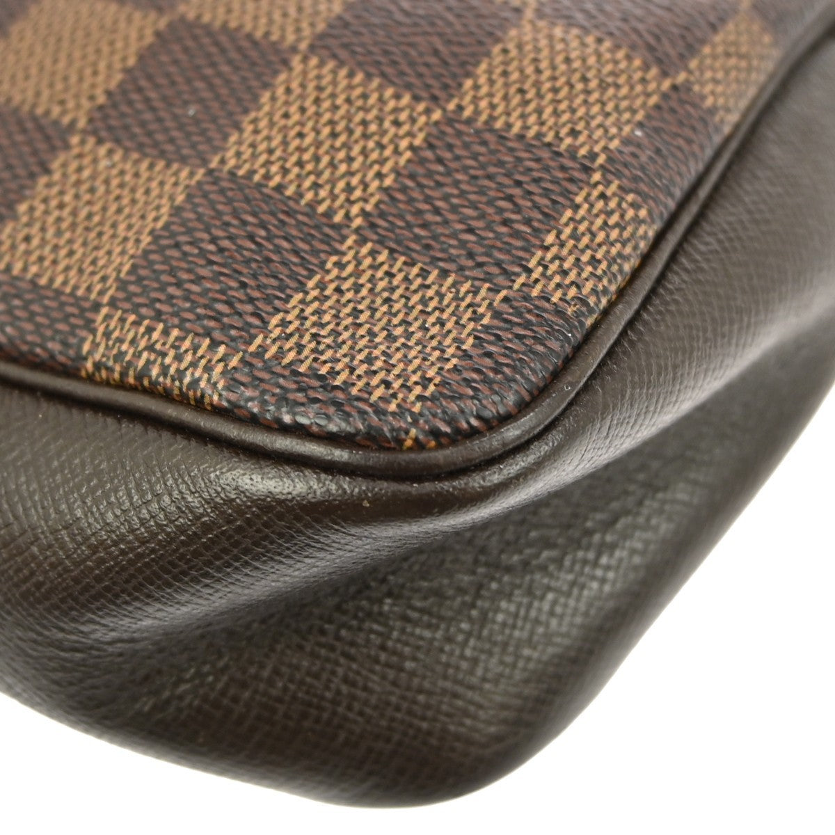 Louis Vuitton Trousse Make Up Bag Damier Canvas, BROWN, CANVAS, Clutche & pouche