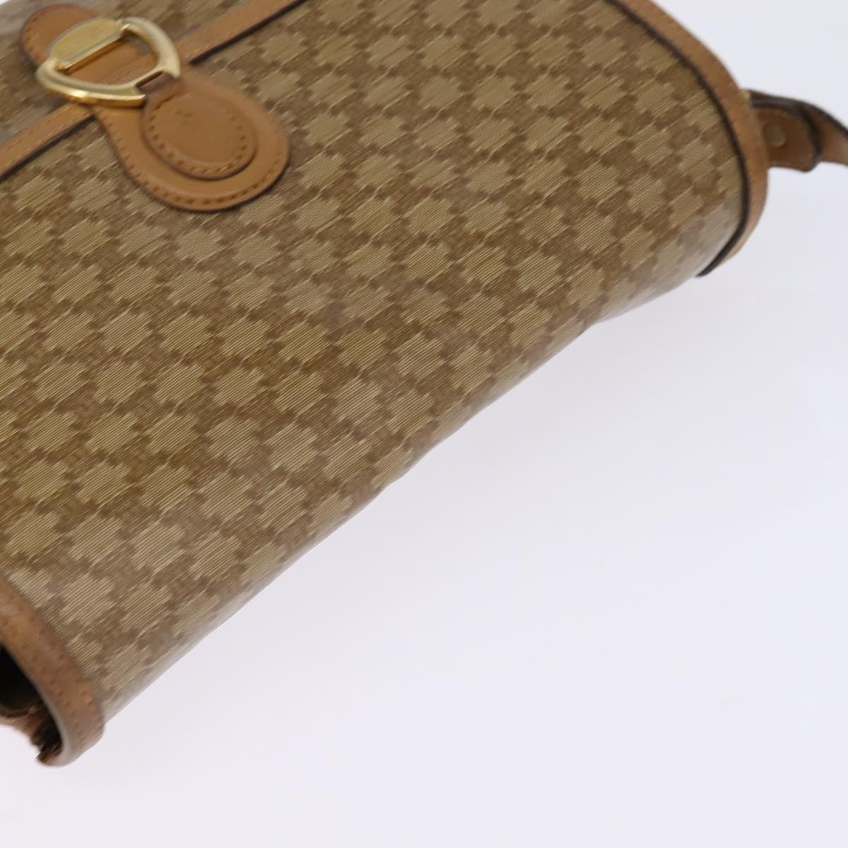 Celine Macadam Shoulder Bag PVC Leather, BEIGE, CANVAS, Shoulder bag