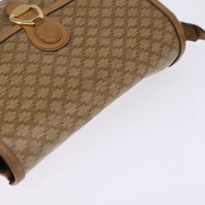 Celine Macadam Shoulder Bag PVC Leather, BEIGE, CANVAS, Shoulder bag