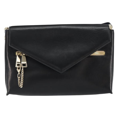 Chloe Cassie Shoulder Bag Leather, BLACK, LEATHER, Shoulder bag