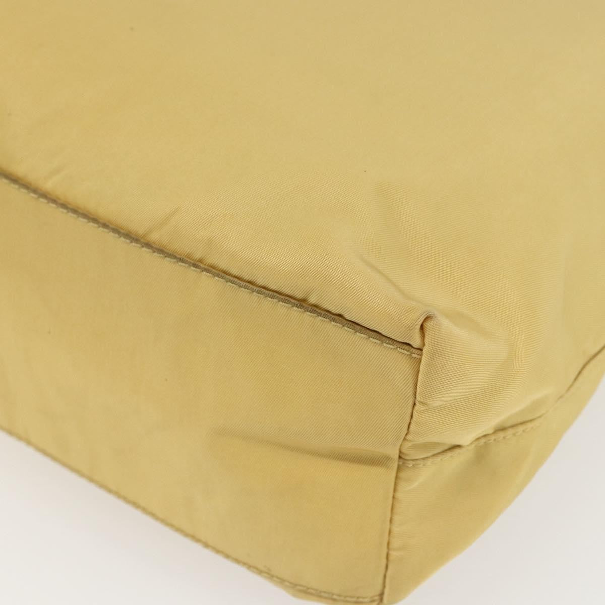Prada Vintage Tote Tessuto, YELLOW, NYLON, Tote bag