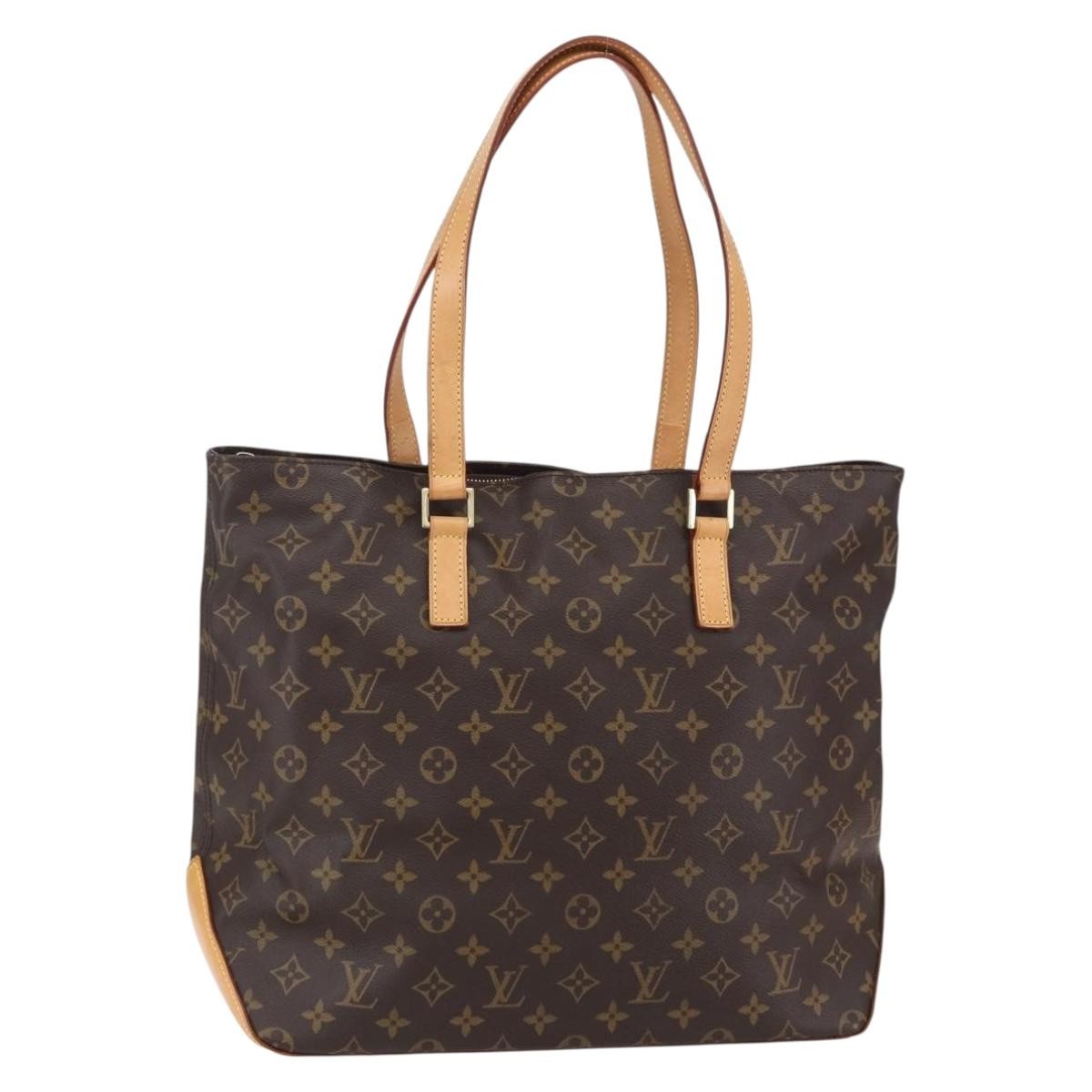 Louis Vuitton Cabas Mezzo Monogram Canvas, BROWN, CANVAS, Tote bag