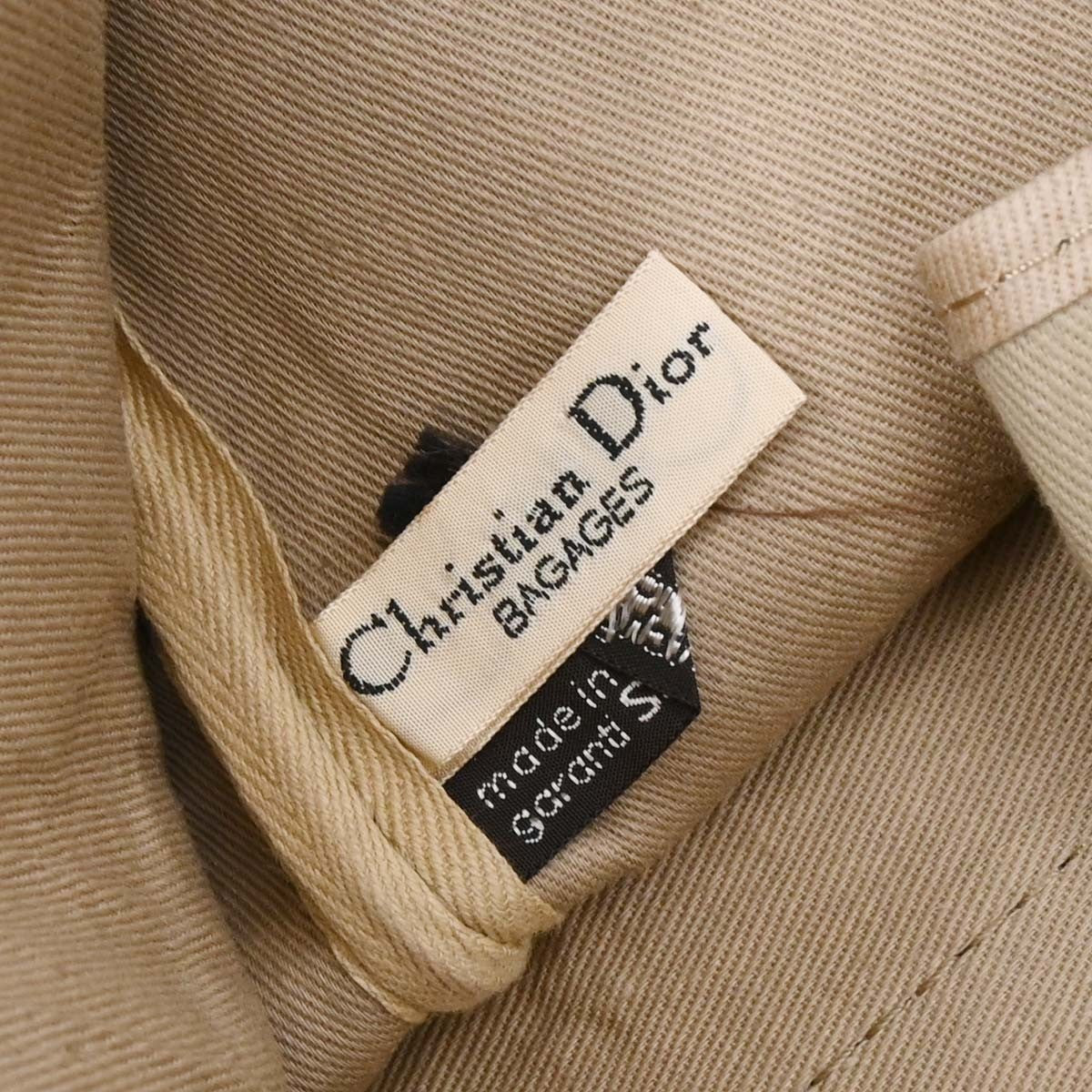 Christian Dior Vintage Trotter Boston Bag Diorissimo Canvas, NAVY, CANVAS, Travel bag