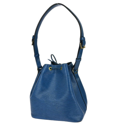 Louis Vuitton Petit Noe Handbag Epi Leather, BLUE, LEATHER, Shoulder bag
