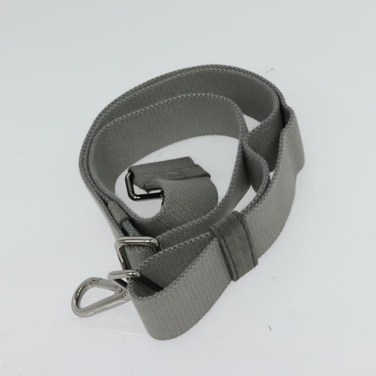 Prada Canapa Convertible Tote Rhinestone Embellished Denim, GRAY, CANVAS, Handbag