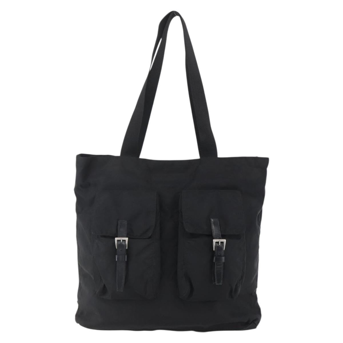 Prada Vintage Tote Tessuto, BLACK, NYLON, Tote bag