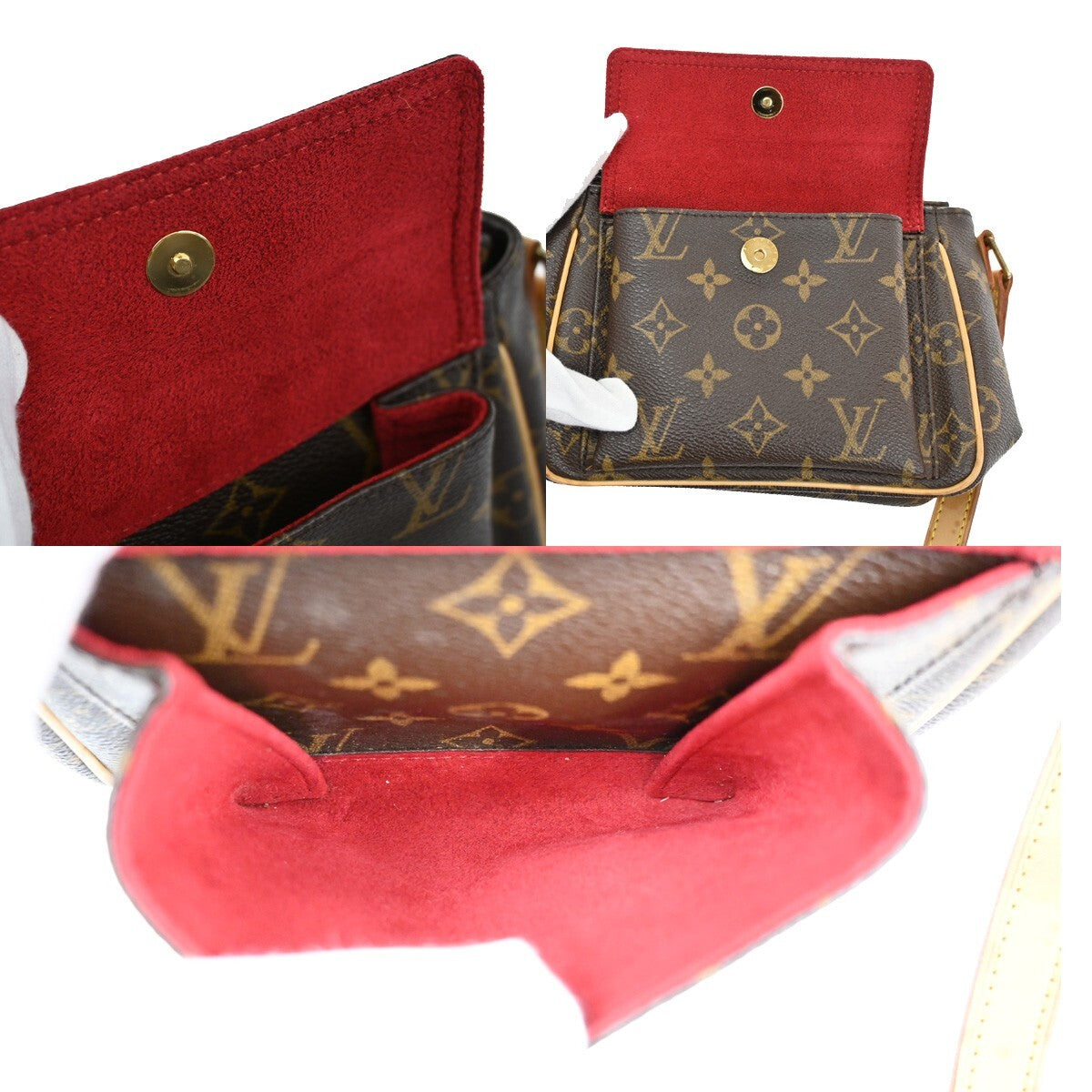 Louis Vuitton Viva Cite Handbag Monogram Canvas, BROWN, CANVAS, Shoulder bag