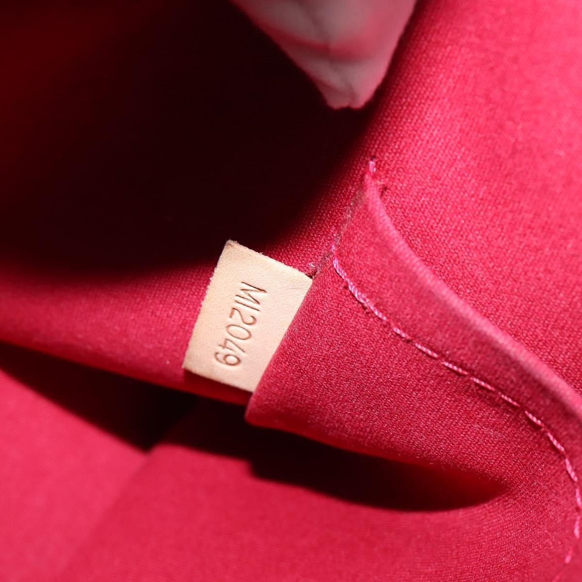 Louis Vuitton Alma Handbag Monogram Vernis, RED, PATENT_LEATHER, Handbag