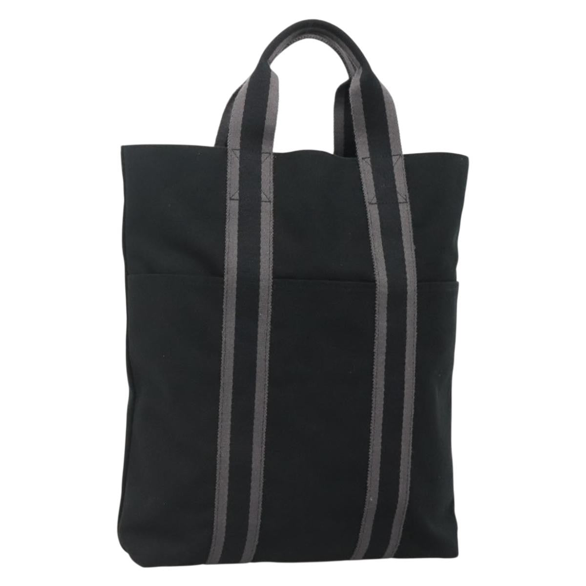 Hermes Fourre-tout Herline Fourre-tout Herline, BLACK, CANVAS, Tote bag