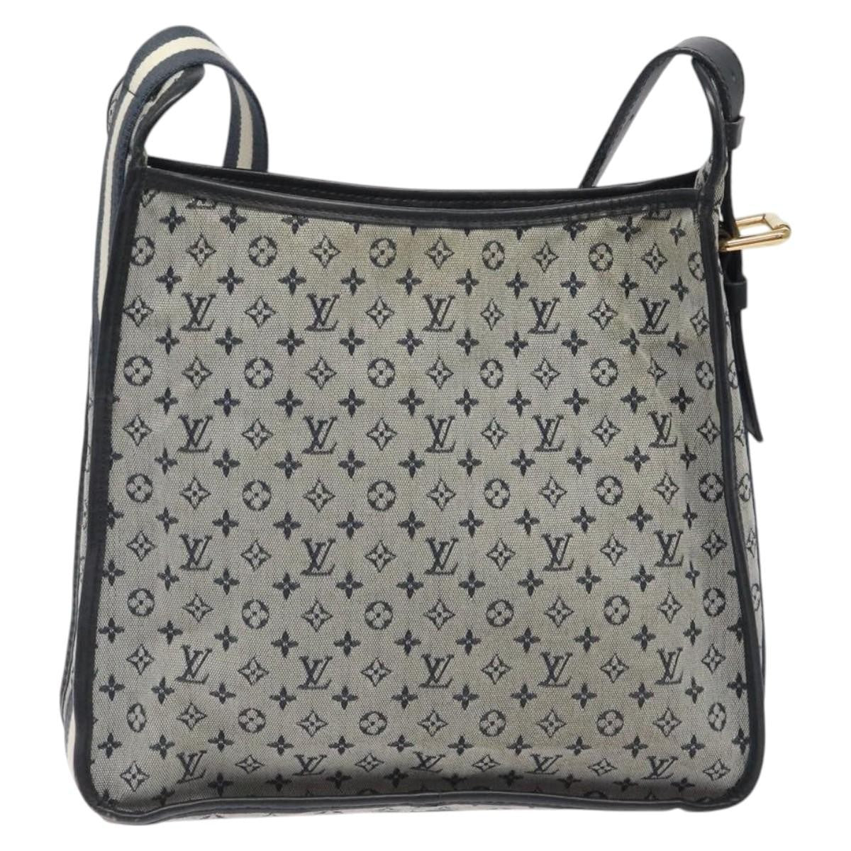 Louis Vuitton Mary Kate Messenger Bag Mini Lin, NAVY, CANVAS, Shoulder bag