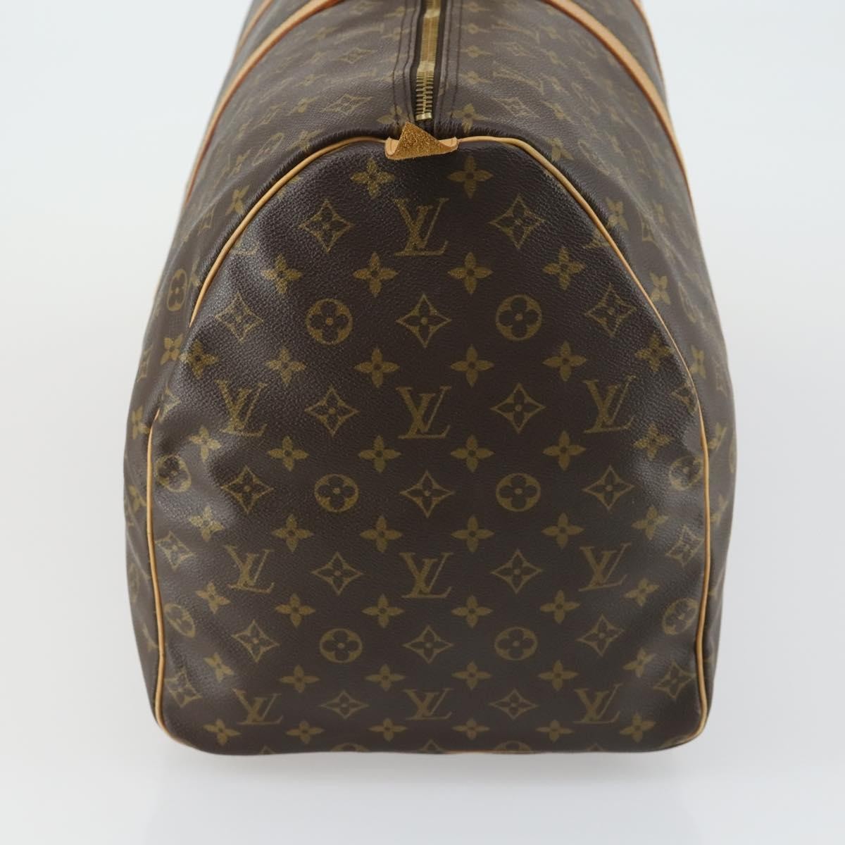 Louis Vuitton Keepall Bag Monogram Canvas, BROWN, CANVAS, Travel bag