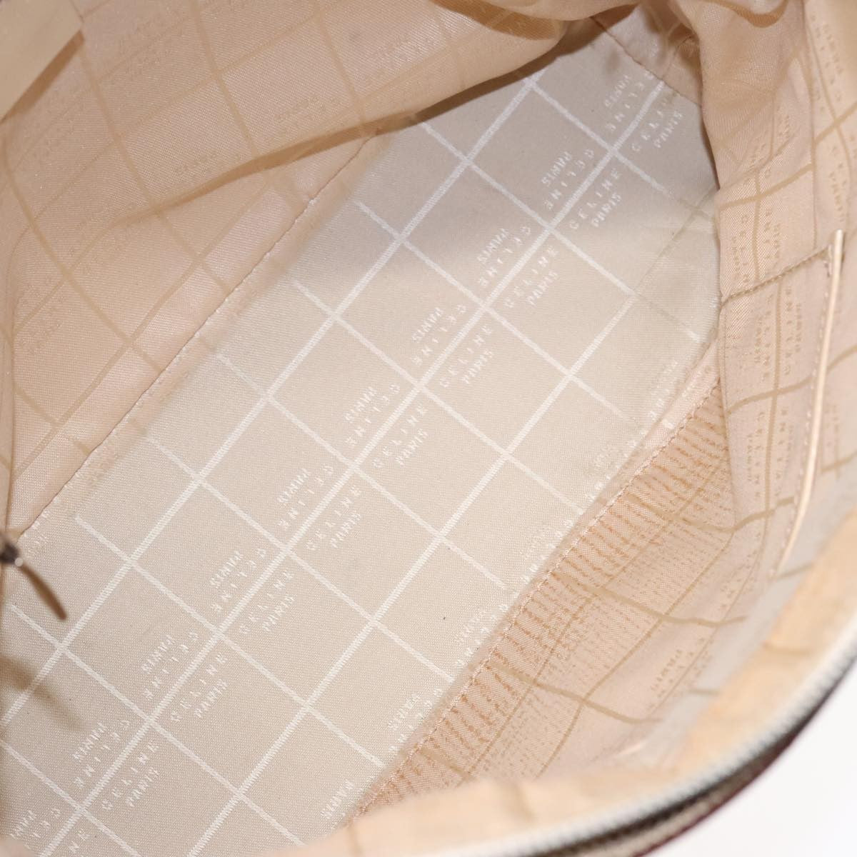 Celine Vintage Shoulder Bag Canvas, BEIGE, CANVAS, Shoulder bag