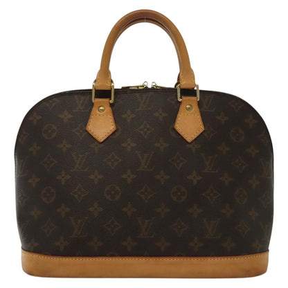 Louis Vuitton Alma Handbag Monogram Canvas, BROWN, CANVAS, Handbag