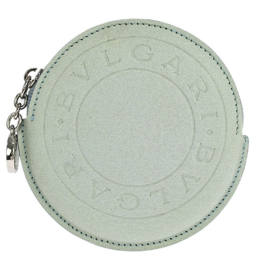 Bvlgari Coin Case Leather, BLUE, LEATHER, Wallets