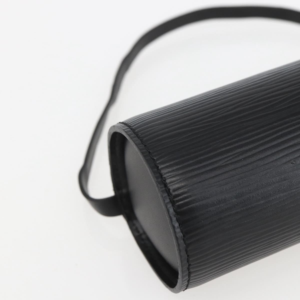 Louis Vuitton Soufflot Pochette Epi Leather, BLACK, LEATHER, Clutche & pouche