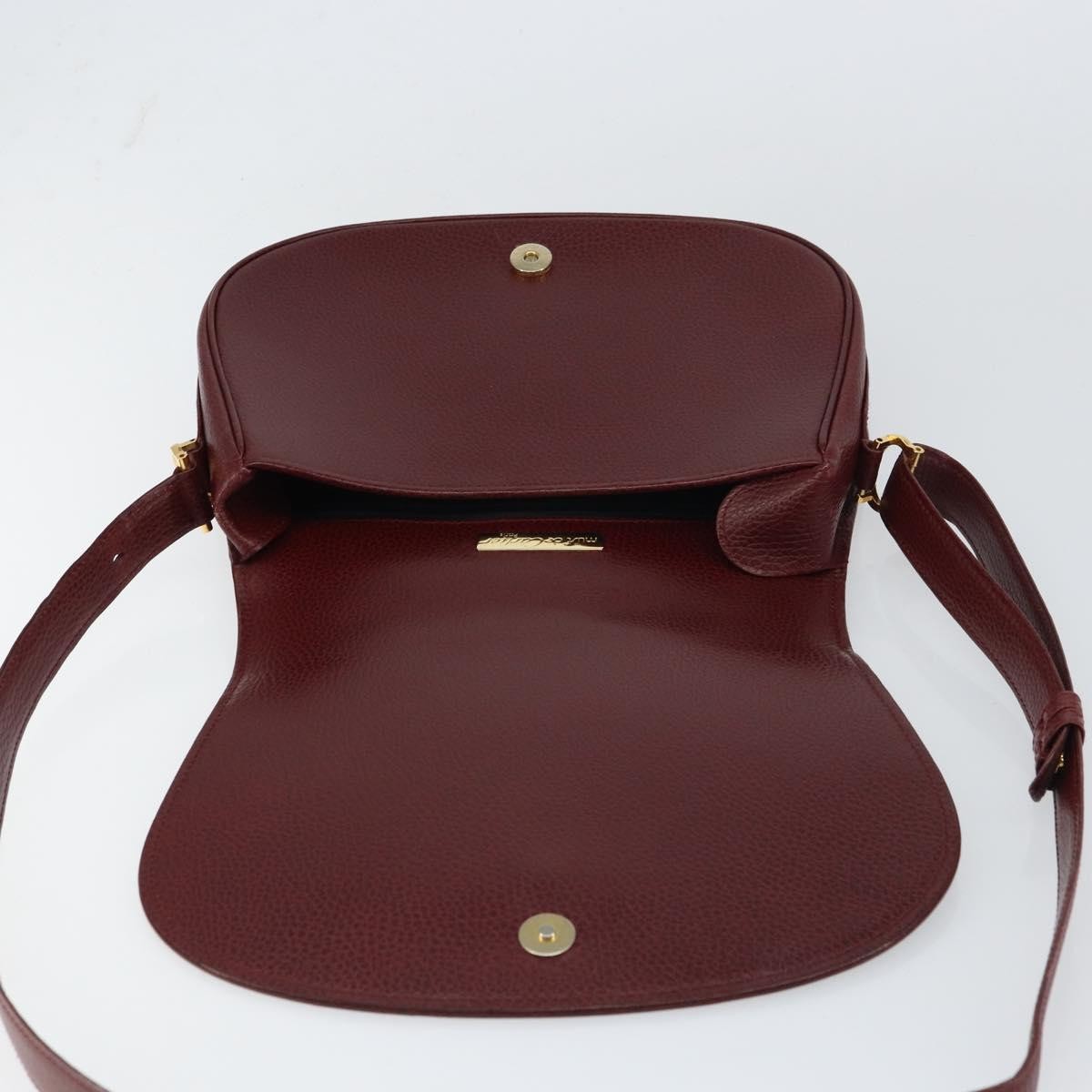 cartier Must de Cartier Shoulder Bag Leather, BURGUNDY, LEATHER, Shoulder bag