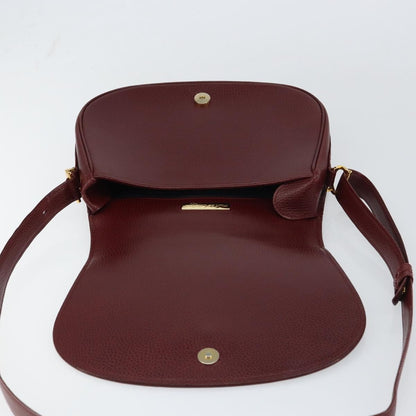 cartier Must de Cartier Shoulder Bag Leather, BURGUNDY, LEATHER, Shoulder bag