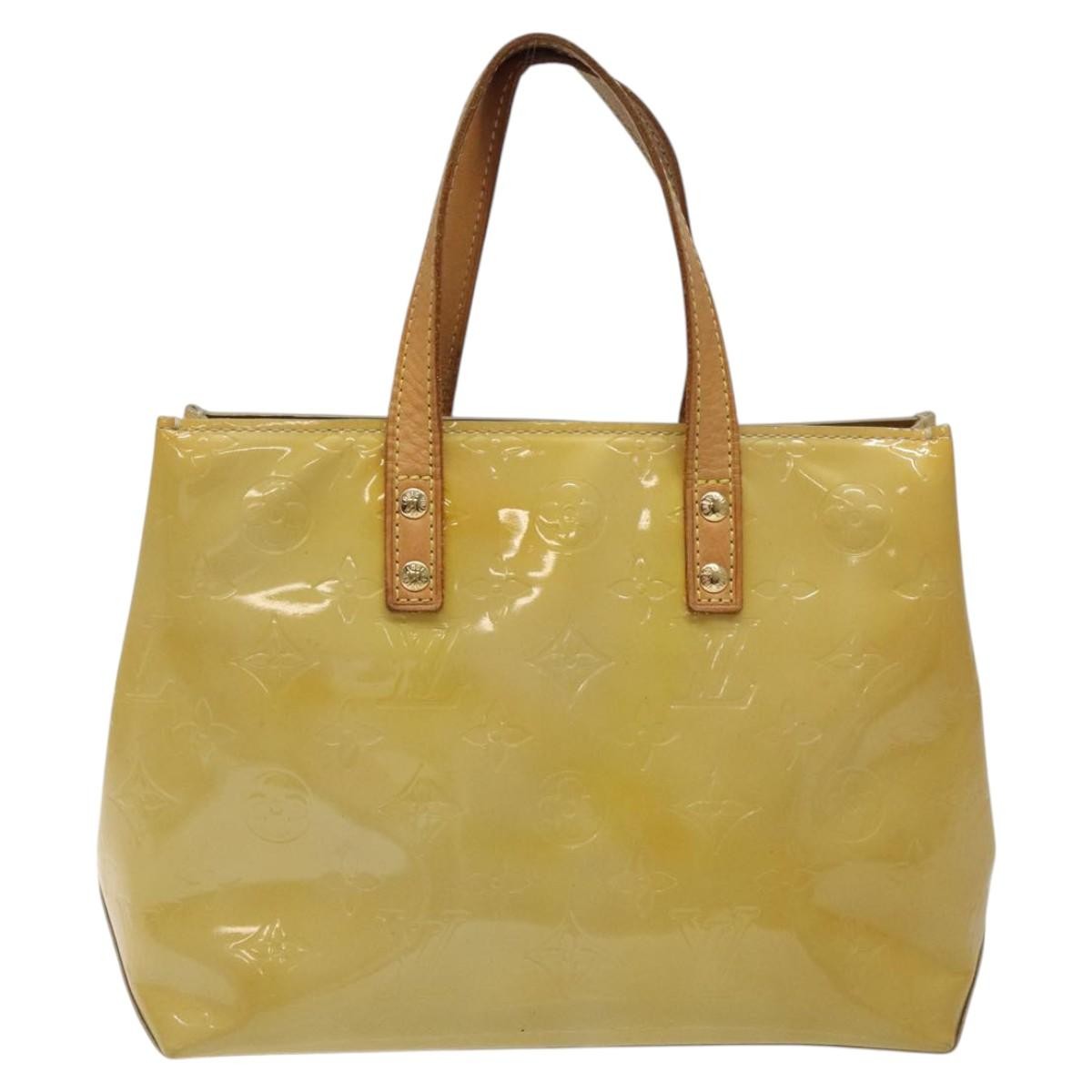 Louis Vuitton Reade Handbag Monogram Vernis, BEIGE, PATENT_LEATHER, Handbag