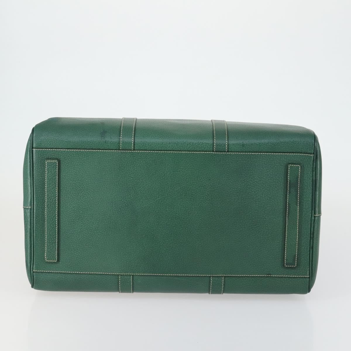 Prada Vintage Boston Bag Leather, GREEN, LEATHER, Travel bag