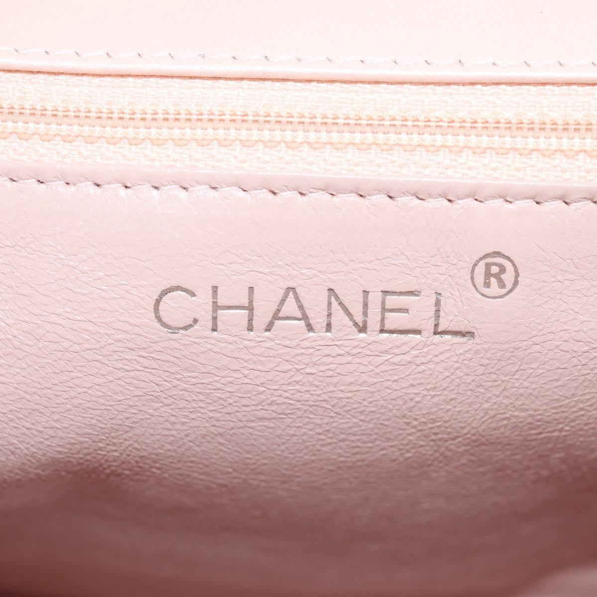 Chanel Ring Flap Bag Quilted Leather, PINK, LEATHER, Clutche & pouche