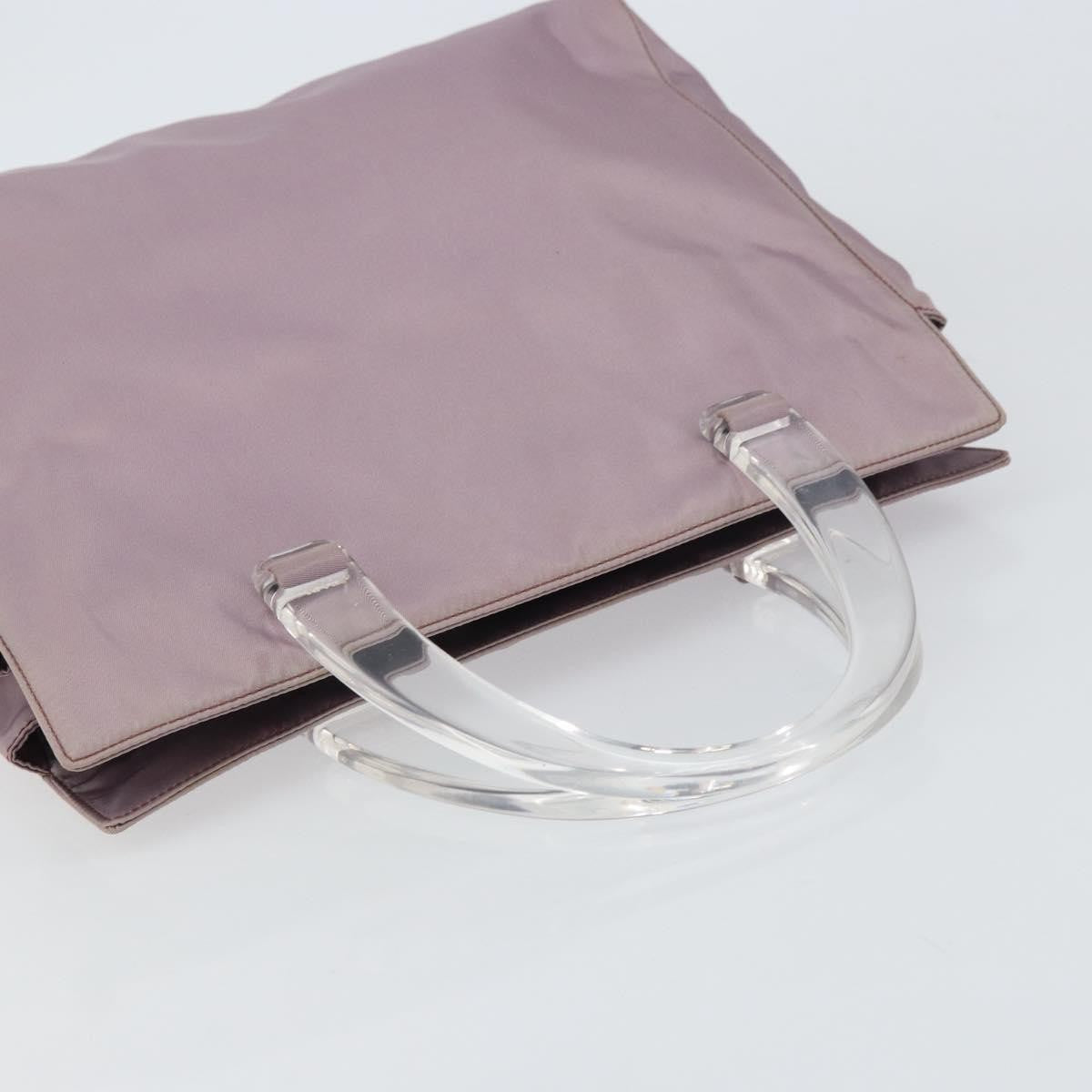 Prada Resin Handle Tote Tessuto, PURPLE, NYLON, Tote bag