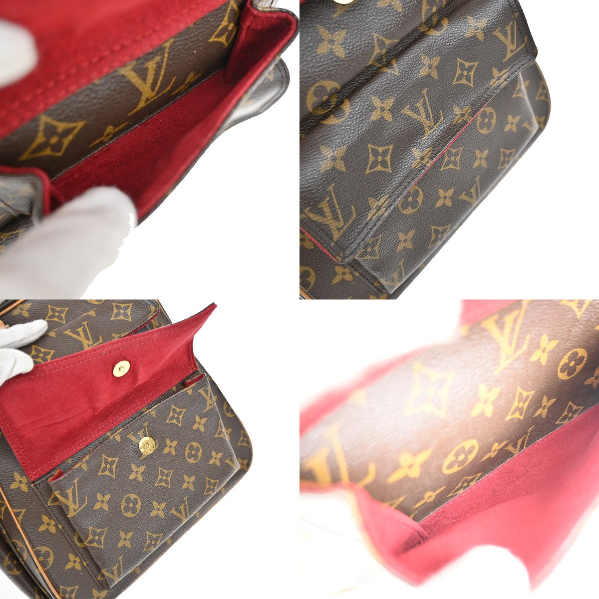 Louis Vuitton Excentri-Cite Handbag Monogram Canvas, BROWN, CANVAS, Handbag