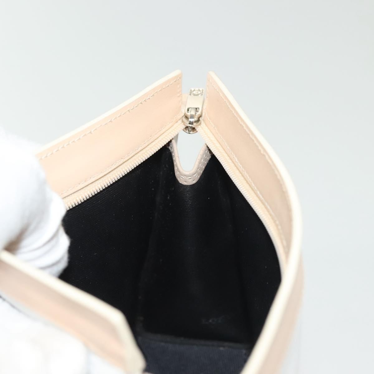 Loewe Flat Zip Pouch Leather, WHITE, LEATHER, Clutche & pouche