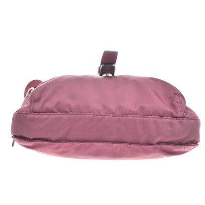Prada Buckle Messenger Bag Tessuto, BURGUNDY, SYNTHETIC, Crossbody bag