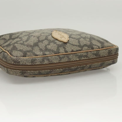 Saint Laurent Vintage Clutch PVC, GRAY, PVC, Clutche & pouche