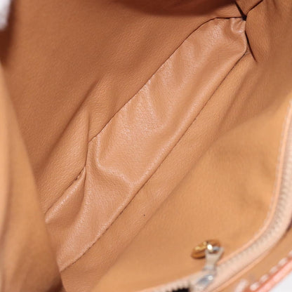 Celine Vintage Macadam Handbag Canvas, BROWN, CANVAS, Handbag