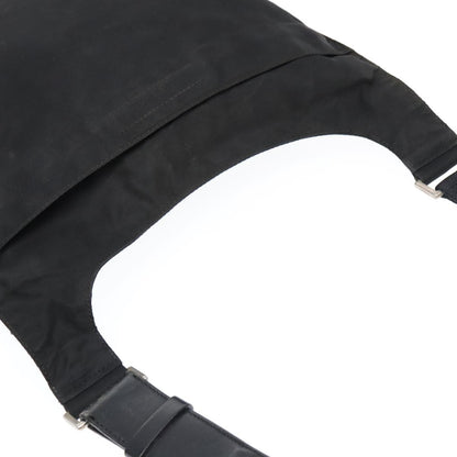Prada Flat Messenger Bag Tessuto, BLACK, NYLON, Shoulder bag
