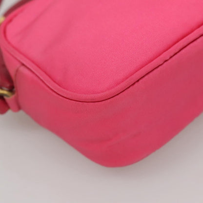 Prada Bow Camera Crossbody Bag Tessuto, PINK, NYLON, Clutche & pouche