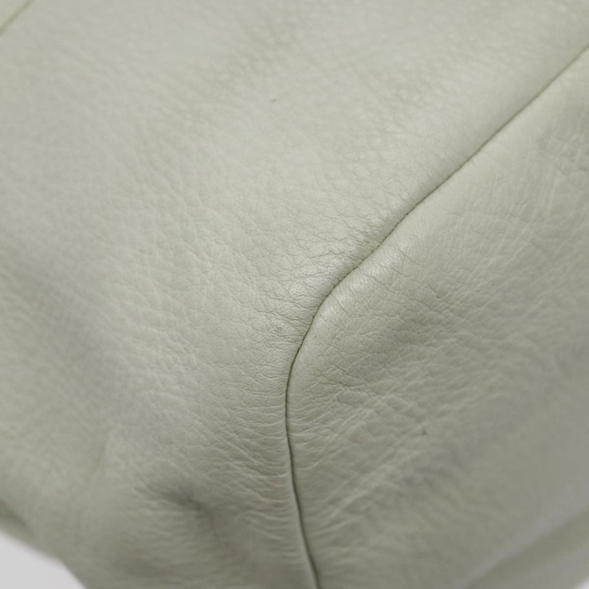 Prada Vintage Handbag Leather, WHITE, LEATHER, Handbag