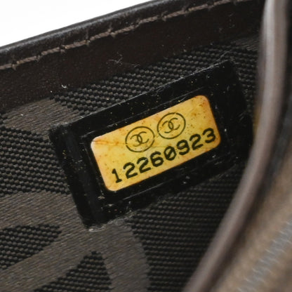 Chanel Cambon Zip Around Wallet Quilted Lambskin, BROWN, PATENT_LEATHER, Wallets