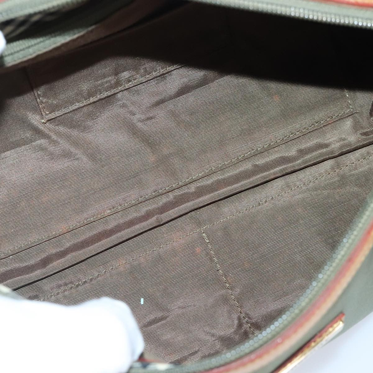 Burberry Vintage Handbag Nylon, KHAKI, NYLON, Handbag