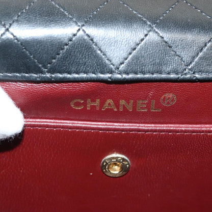 Chanel Vintage Trapezoid CC Flap Bag Leather, BLACK, LEATHER, Shoulder bag