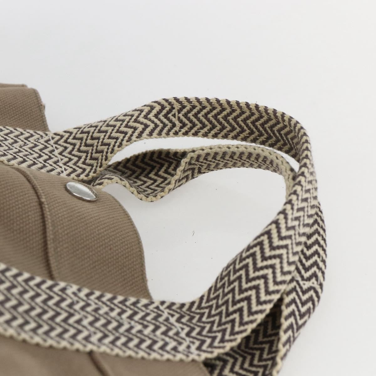 Hermes Cannes Tote Toile Canvas, BEIGE, COTTON, Tote bag