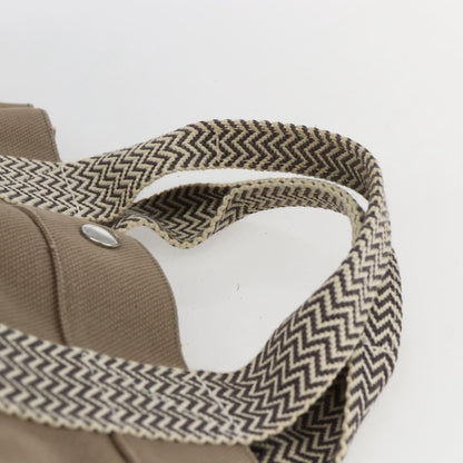 Hermes Cannes Tote Toile Canvas, BEIGE, COTTON, Tote bag