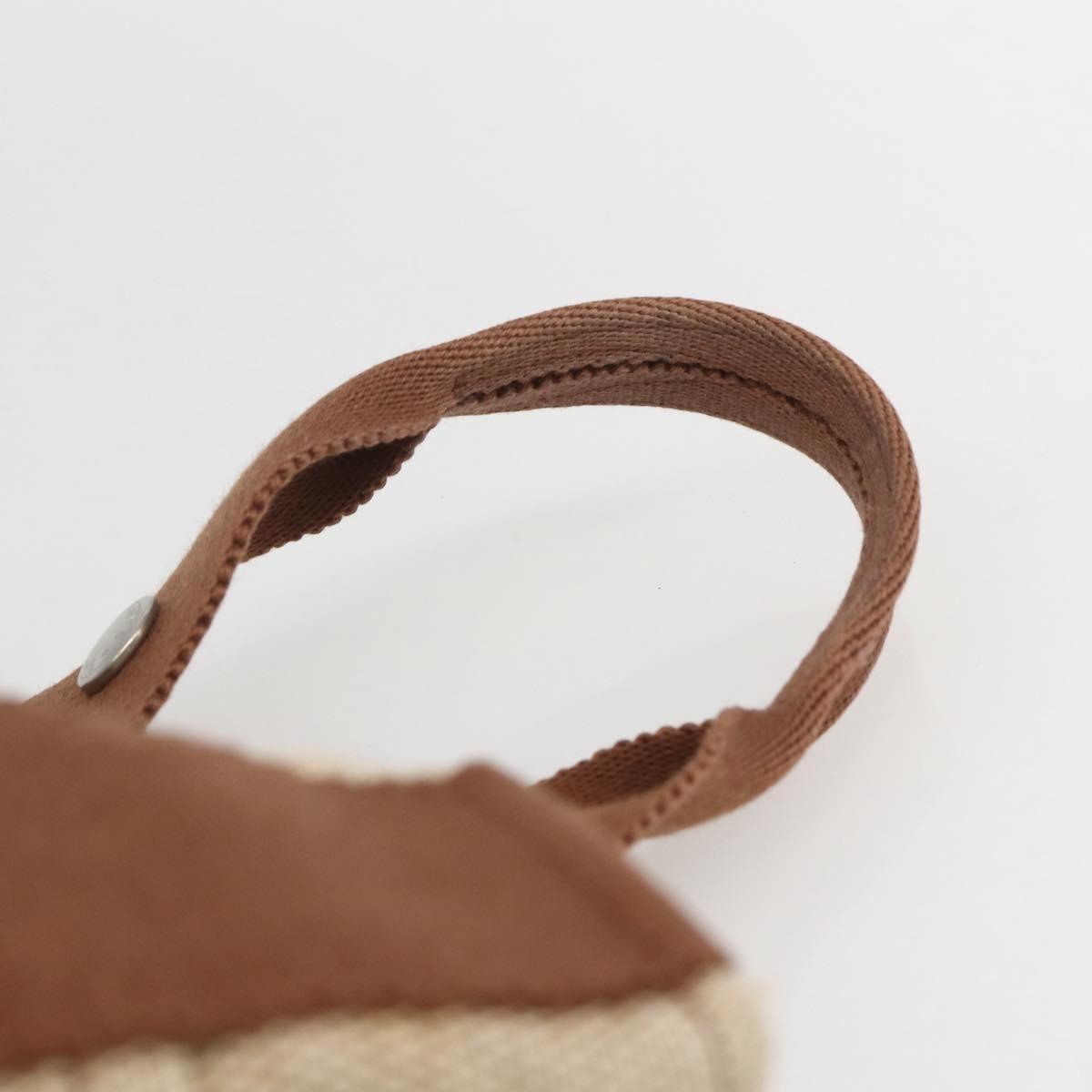 Hermes Saxo Handbag Toile, BEIGE, CANVAS, Handbag