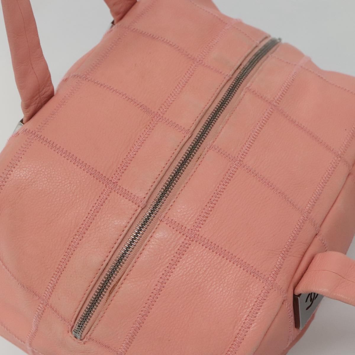 Chanel Chocolate Bar CC Bowler Bag Caviar skin, PINK, LEATHER, Handbag