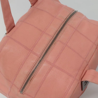 Chanel Chocolate Bar CC Bowler Bag Caviar skin, PINK, LEATHER, Handbag