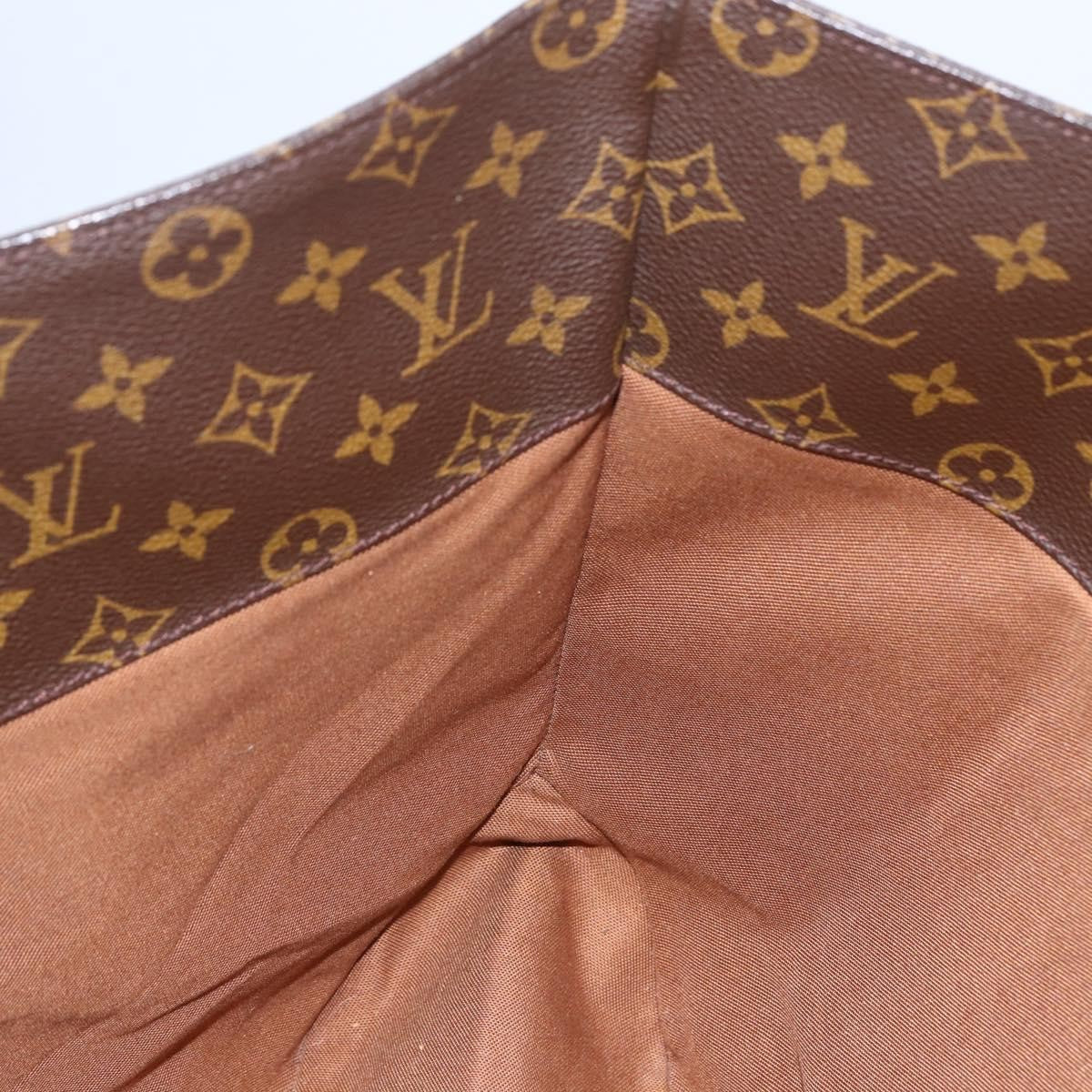 Louis Vuitton Shopping Sac Handbag Monogram Canvas, BROWN, CANVAS, Tote bag