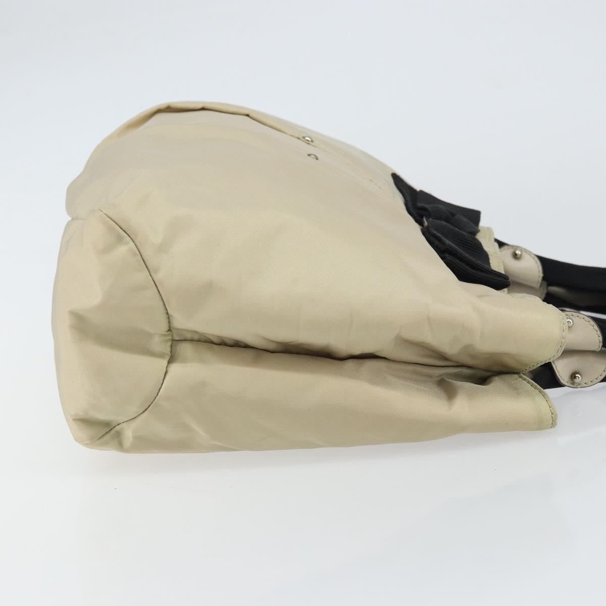 Salvatore Ferragamo Vala Handbag Nylon, BEIGE, NYLON, Handbag