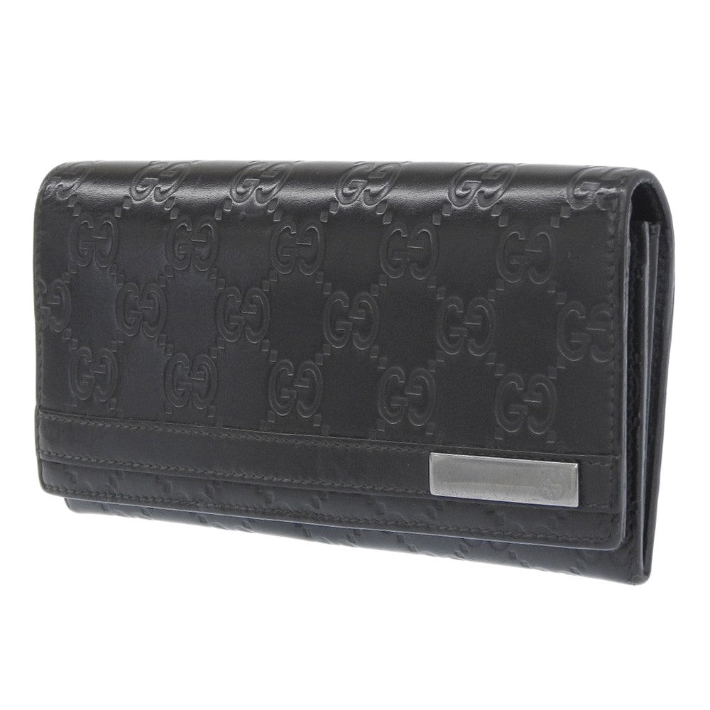 Gucci Guccissima Wallet Motif GG, BLACK, LEATHER, Wallets