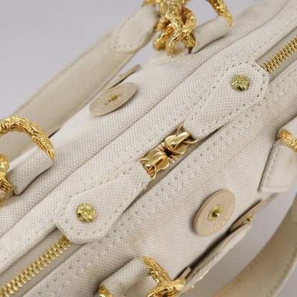 Louis Vuitton Polka Dot Panama Bowly Handbag Embellished Canvas, WHITE, CANVAS, Handbag