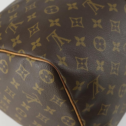Louis Vuitton Keepall Bag Monogram Canvas, BROWN, CANVAS, Travel bag