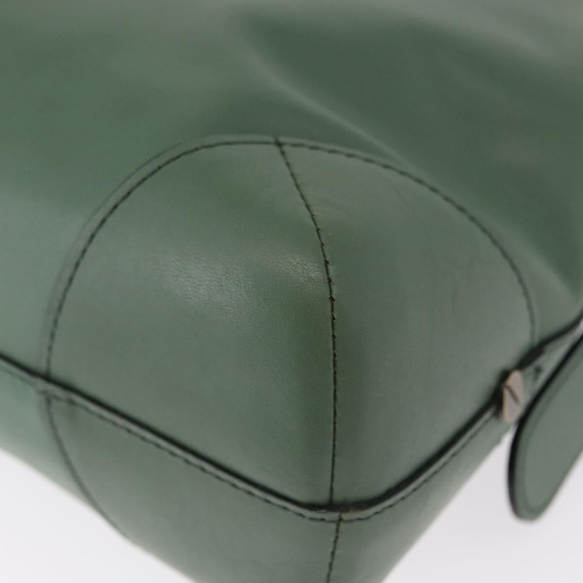 Chloe Vintage Flap shoulder bag Leather, GREEN, LEATHER, Shoulder bag